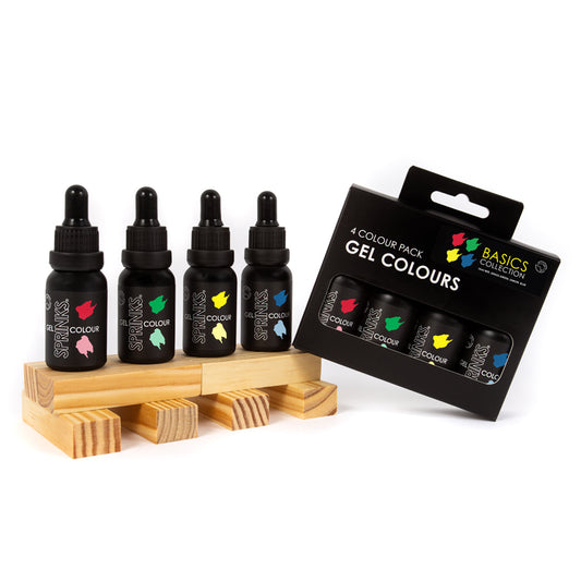 Sprinks Gel Colour 4-Pack - BASICS COLLECTION**
