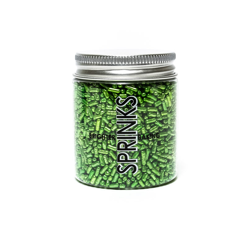METALLIC GREEN Jimmies 1mm (75g) - by Sprinks