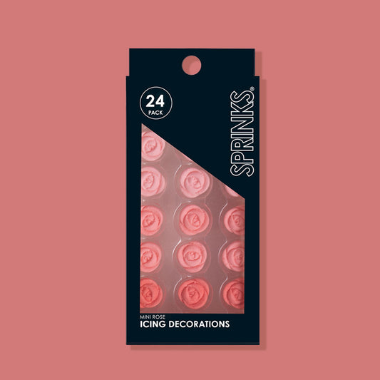 SPRINKS Icing Decorations - MINI ROSES (24 pieces)