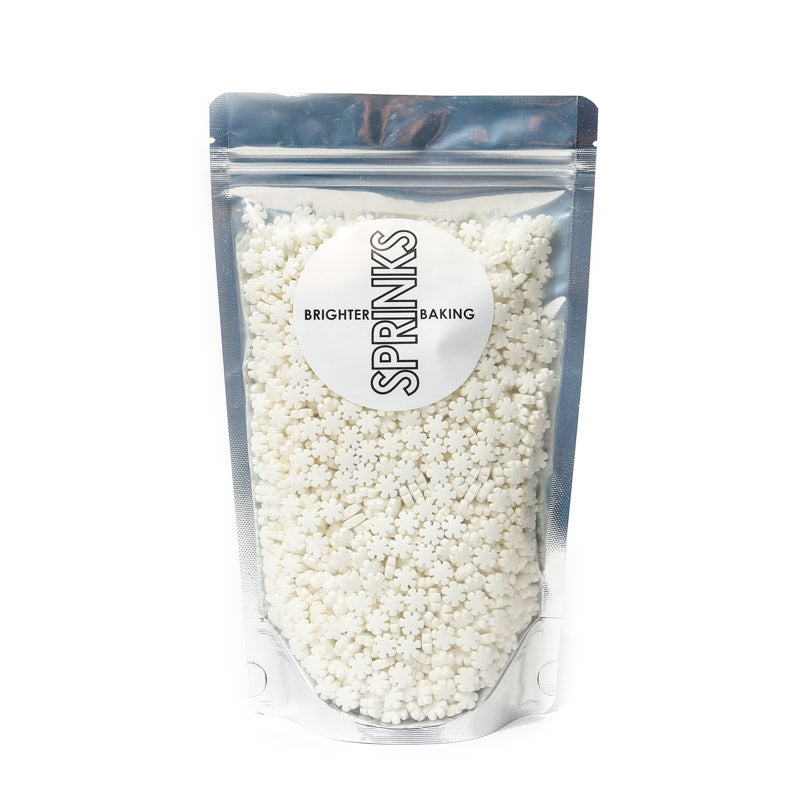 500g WHITE Snowflakes - by Sprinks