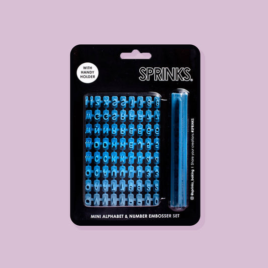 SPRINKS Mini Alphabet & Number Embosser Set