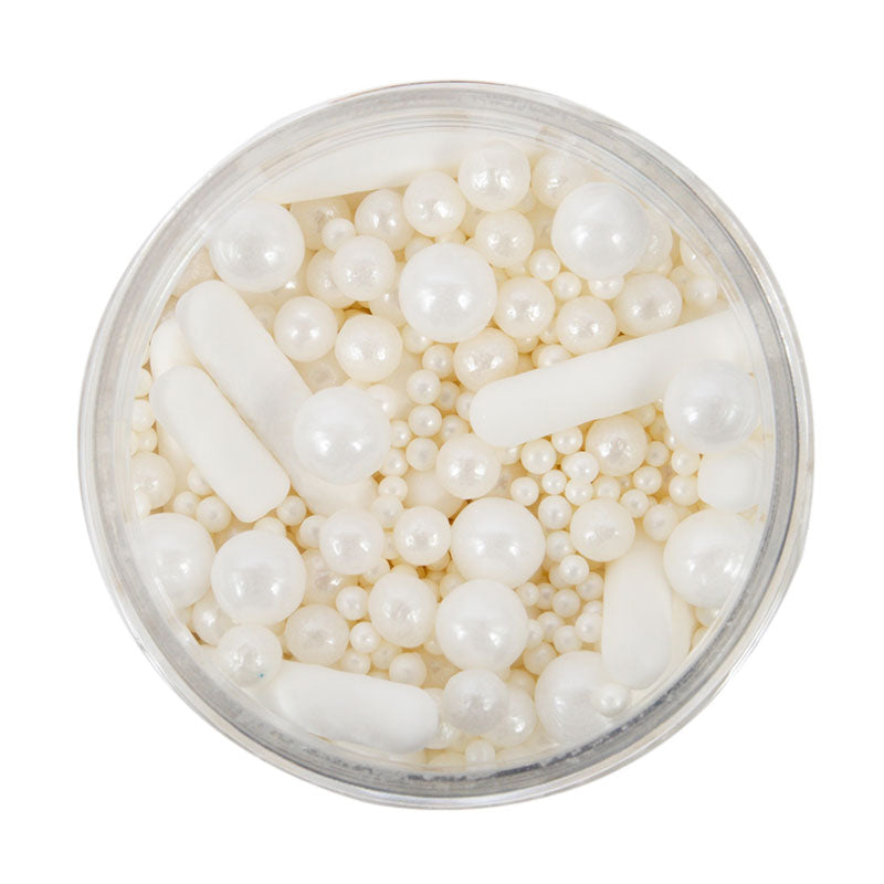 500g BUBBLE & BOUNCE WHITE Sprinkles - by Sprinks