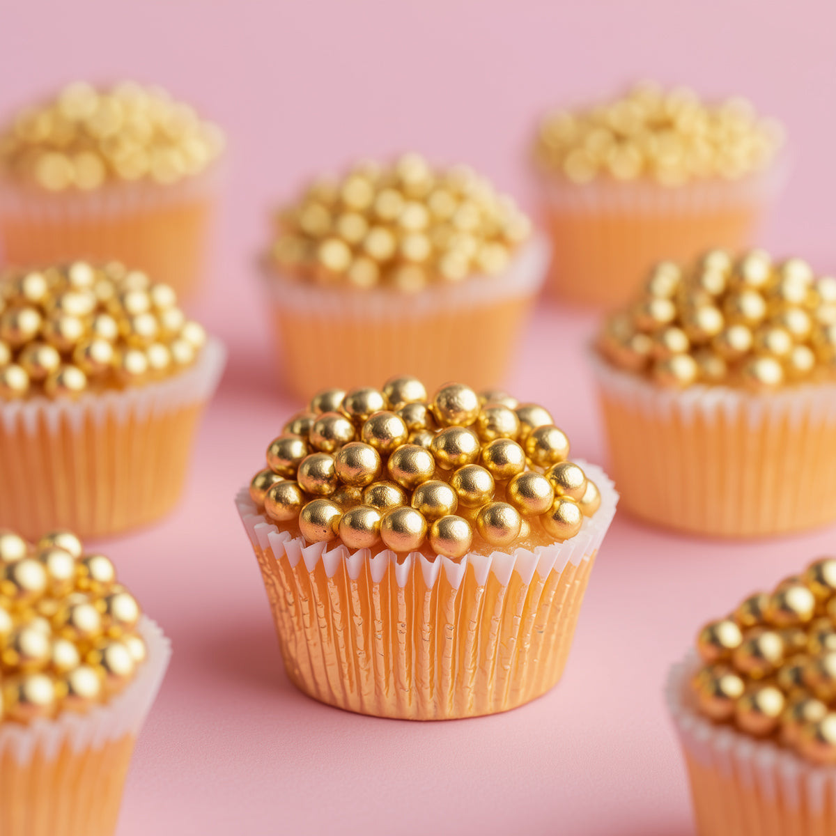 Sprinks Pro Series - 2kg Crunchy Shiny Gold 6mm Sprinkles