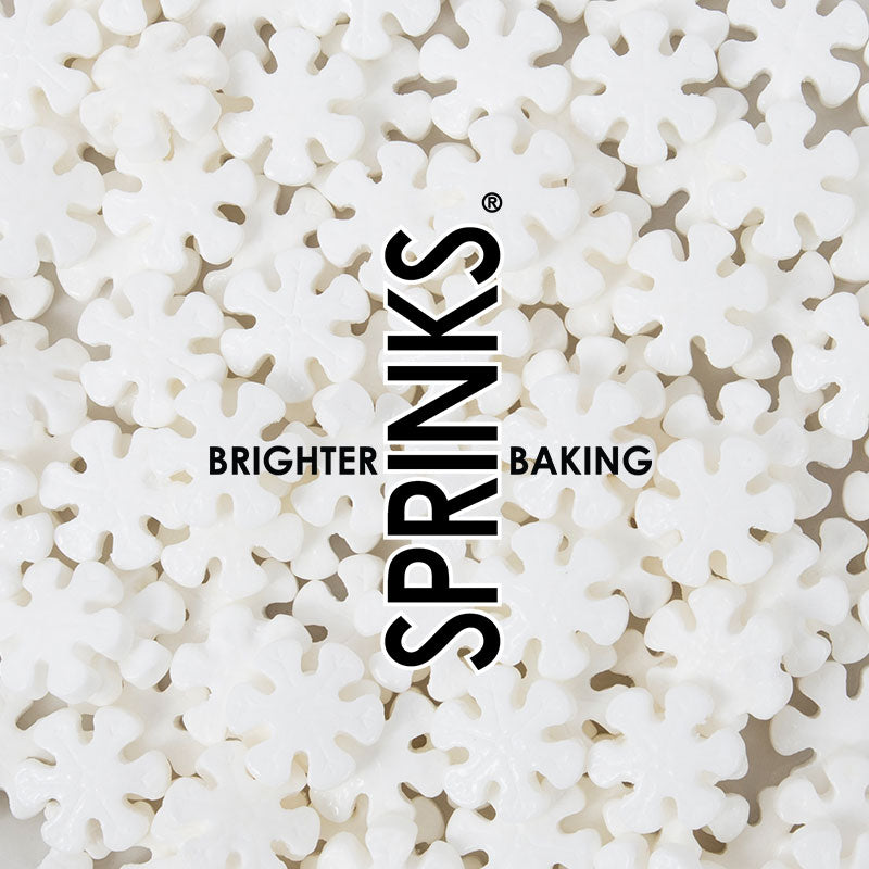 500g WHITE Snowflakes - by Sprinks
