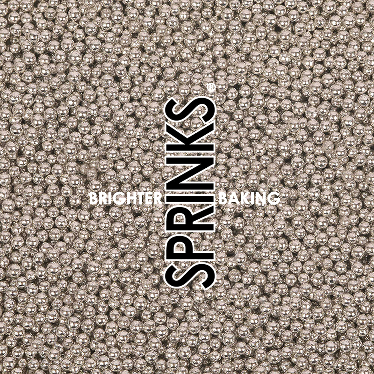 Sprinks Pro Series - 2kg Shiny Silver 2mm Sprinkles
