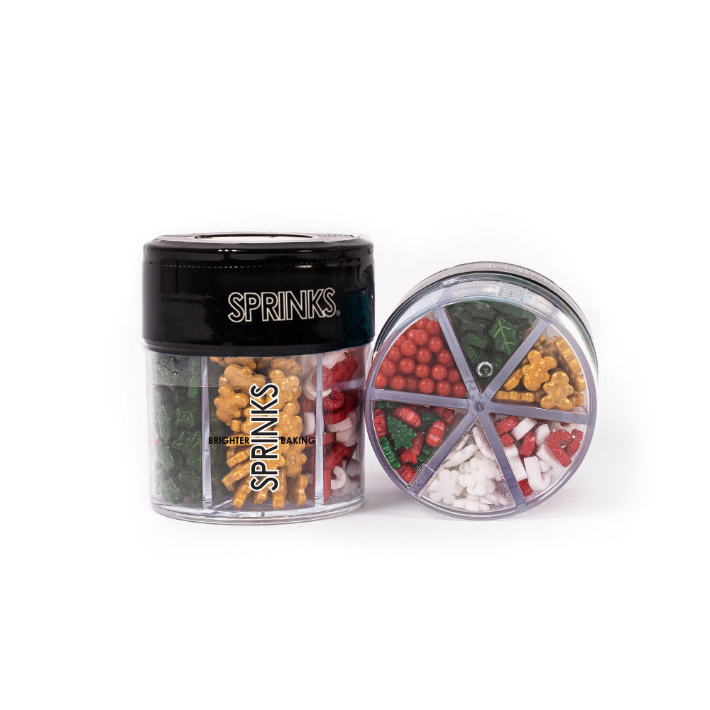 CHRISTMAS 6 Cell Sprinkles (85g) - by Sprinks