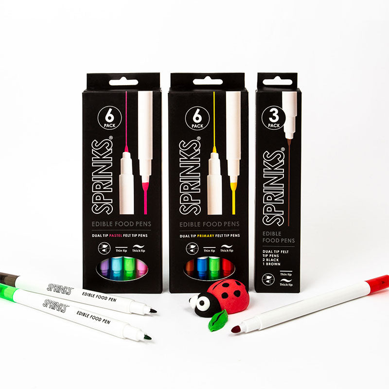 SPRINKS Edible Food Pen Set - PASTEL PACK (Pack of 6)