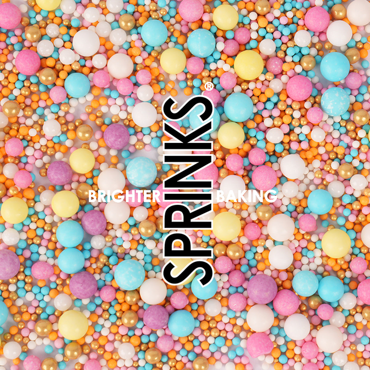 500g PASTEL & GOLD BUBBLE BUBBLE Sprinkles - by Sprinks