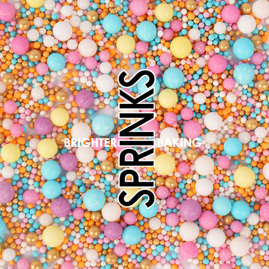 500g PASTEL & GOLD BUBBLE BUBBLE Sprinkles - by Sprinks