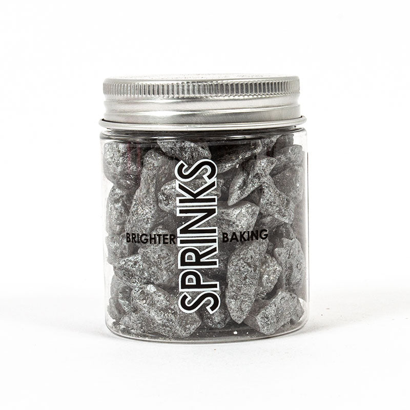 SILVER Large Rock Sugar Sprinkles (75g) - by Sprinks