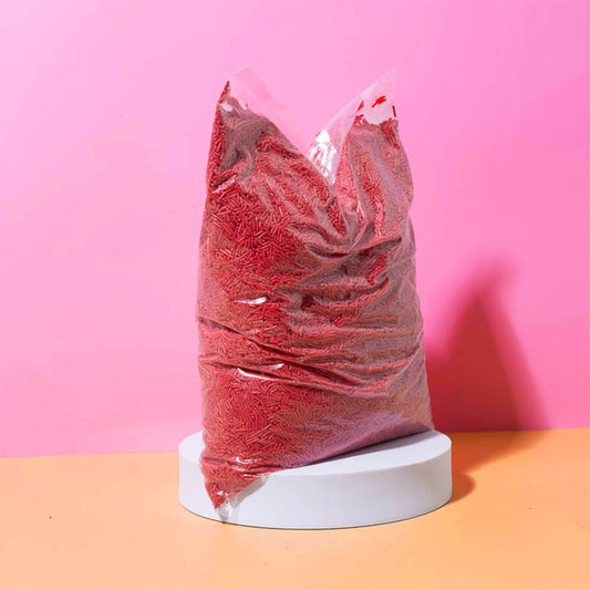 2kg BULK Jimmies 1mm RED - by Sprinks