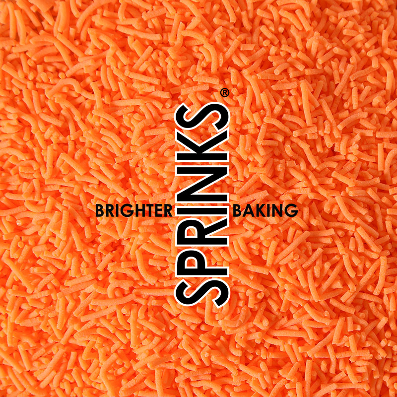 Jimmies 1mm ORANGE (60g) - by Sprinks
