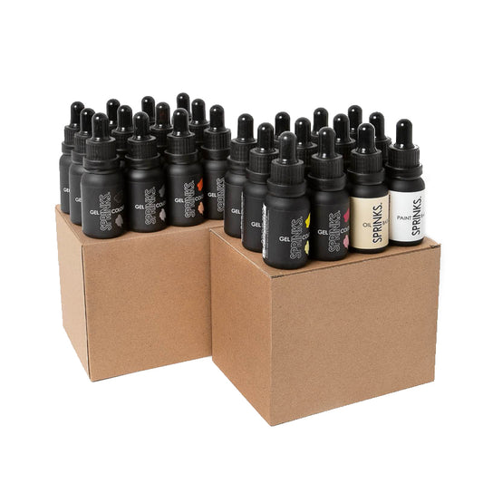STARTER SET Sprinks Gel Colours - 24 Bottles (15ml)**