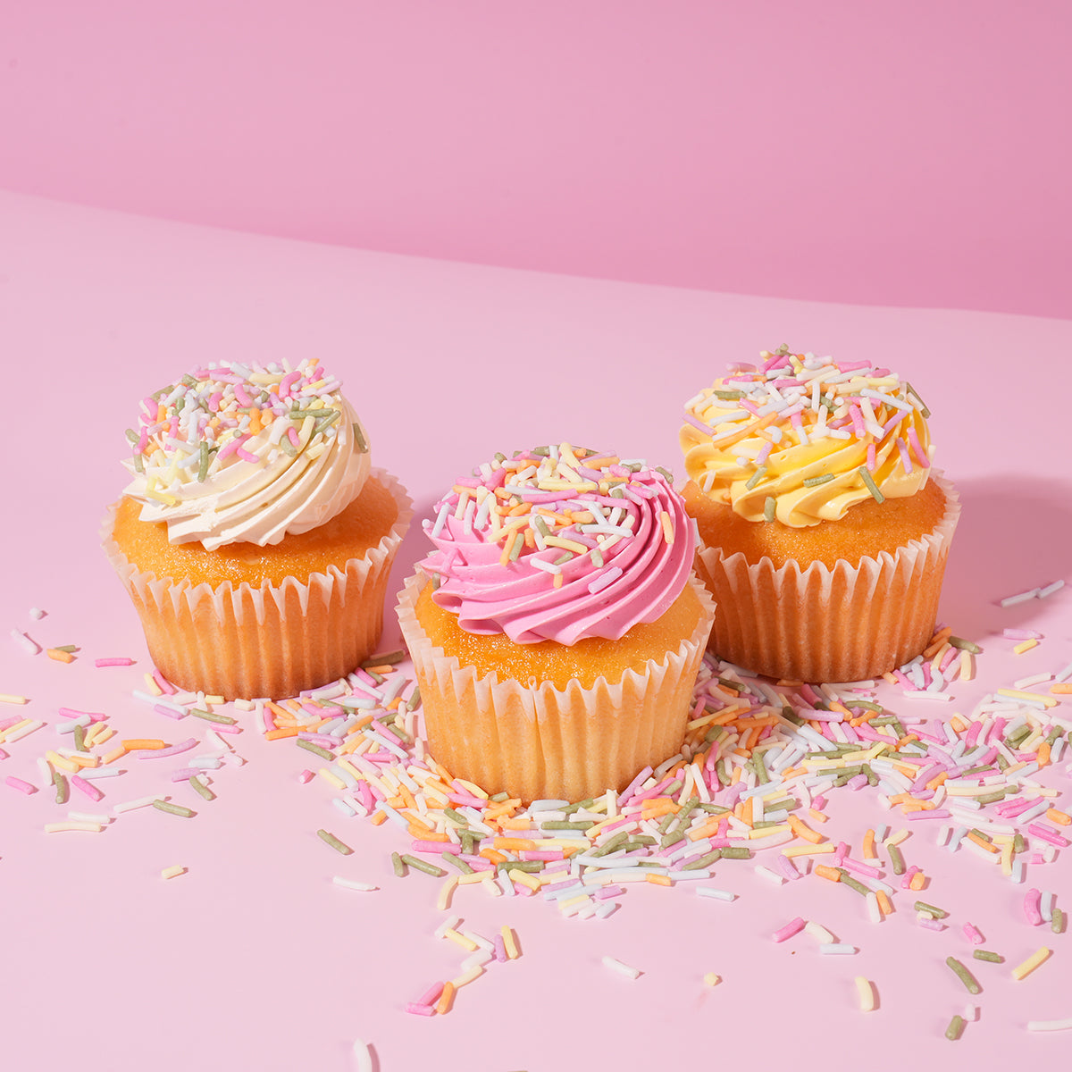 Sugar Free Natural Coloured Jimmies - Pastel Rainbow 60g