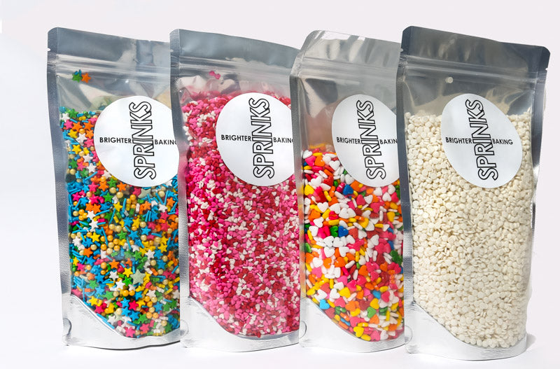 500g XL WHITE Snowflakes - by Sprinks