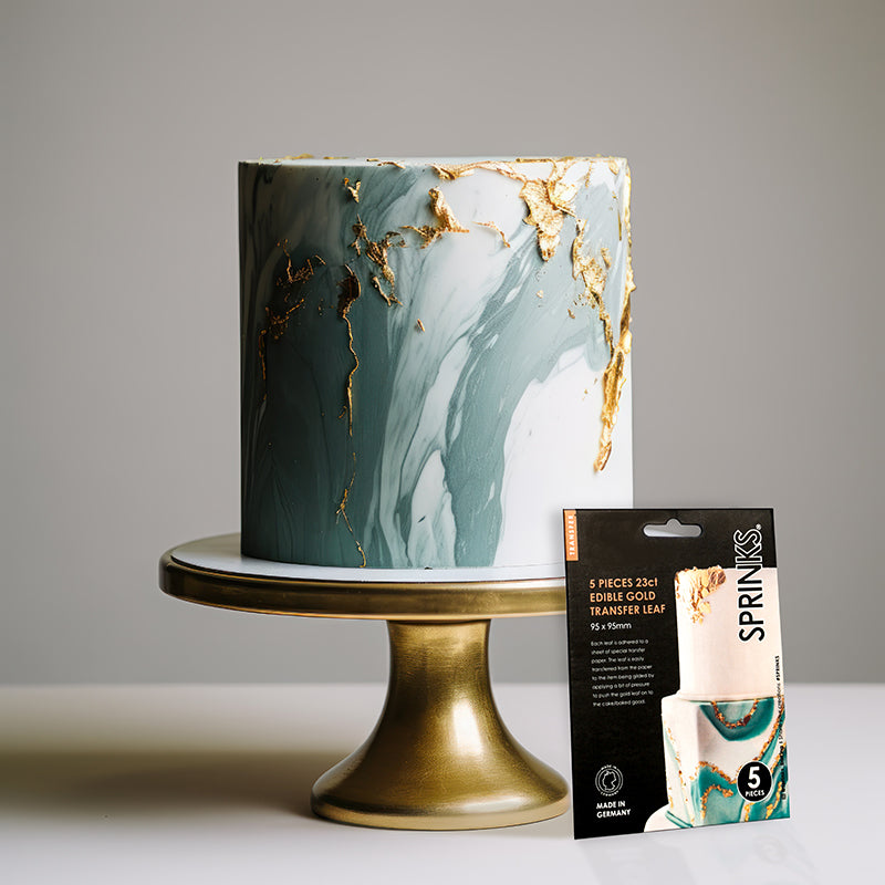 Edible GOLD Leaf 23kt - Book of 5 sheets (TRANSFER)