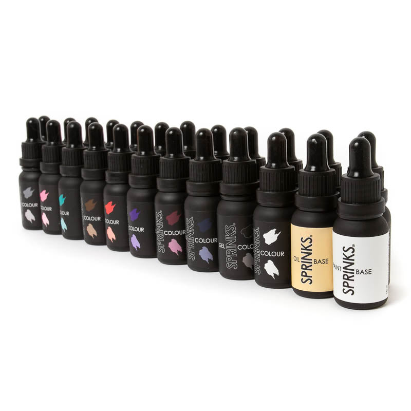 STARTER SET Sprinks Gel Colours - 24 Bottles (15ml)**