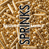 500g BUBBLE & BOUNCE SHINY GOLD Sprinkles - by Sprinks