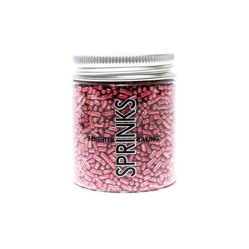 METALLIC PINK Jimmies 1mm (75g) - by Sprinks