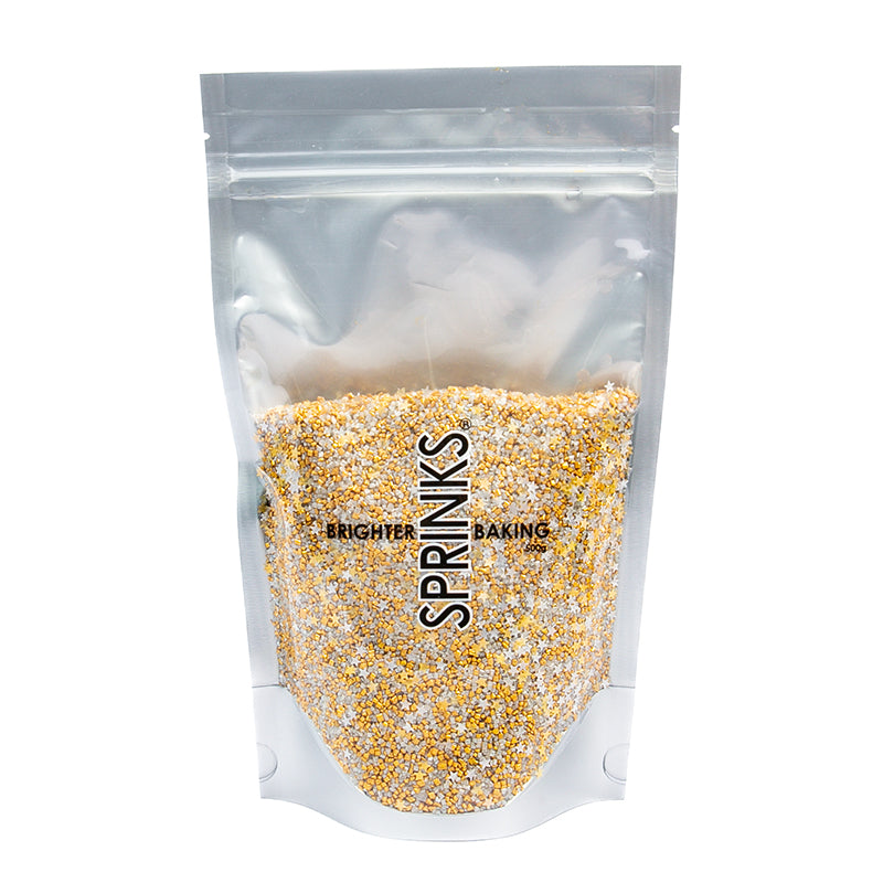 500g GOLD RUSH GLITZ Sprinkles - by Sprinks