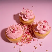 500g PINK VELVET Crunch Sprinkles - by Sprinks