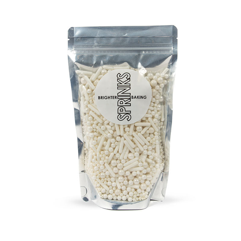 500g BUBBLE & BOUNCE WHITE Sprinkles - by Sprinks