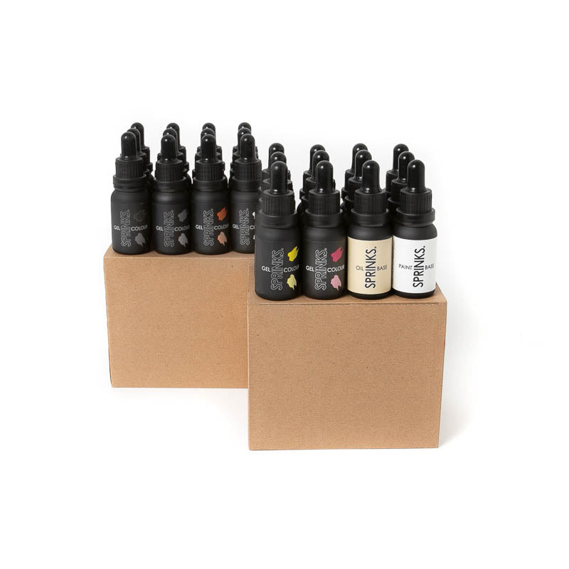 STARTER SET Sprinks Gel Colours - 24 Bottles (15ml)**