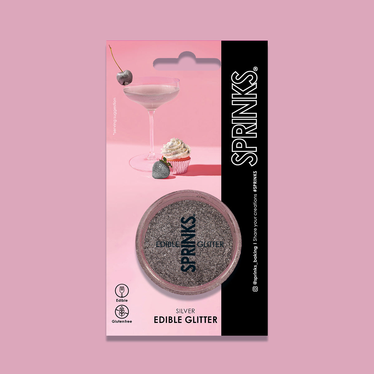 Sprinks Edible Glitter (2g) - SILVER